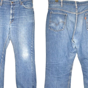 70s Levis Orange Tab Denim Blue jeans Size 39