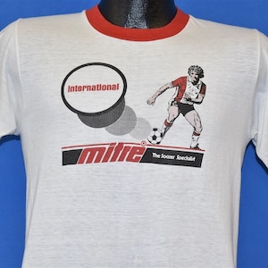 80s International Mitre Soccer Specialist t-shirt Small