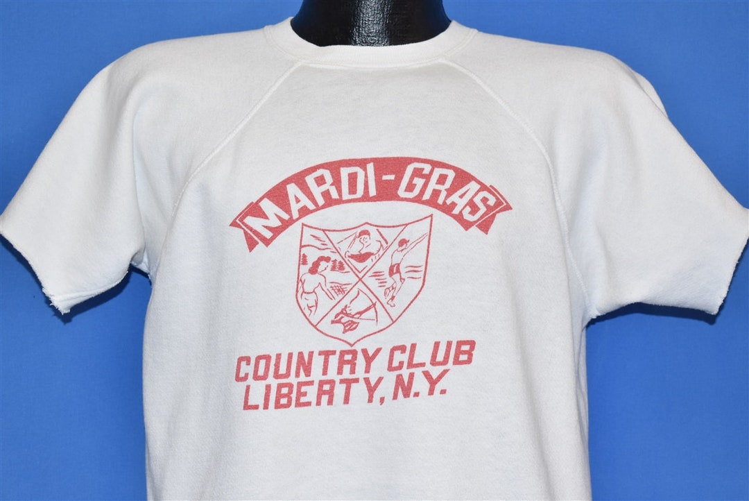 60s Mardi Gras Country Club Liberty New York Raglan Short - Etsy