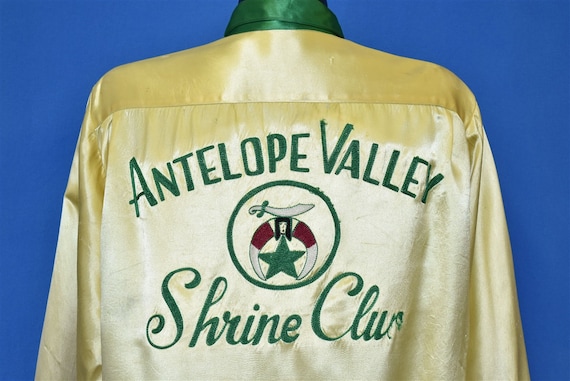 40s Antelope Valley Shrine Club Yellow Satin Bowli