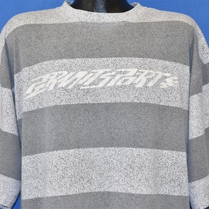 90s Permit Sport Gray Stripe Surf Skate Horizontal t-shirt Large