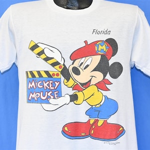 80s Mickey Mouse Walt Disney World Florida Director Slate Cartoon t-shirt Medium