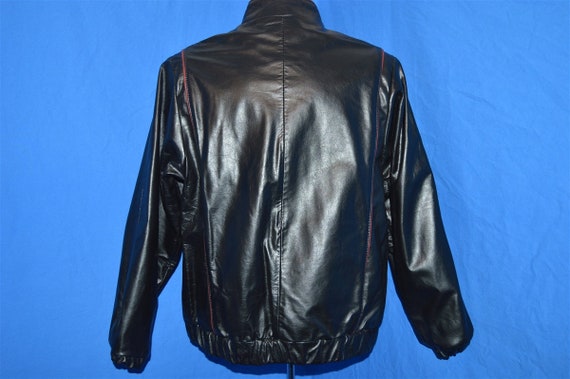 70s Garfin Leather Bomber Jacket Size Large - image 4