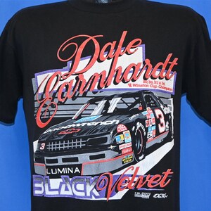 90s Dale Earnhardt Black Velvet Winston Cup Champion NASCAR Racing t-shirt Medium