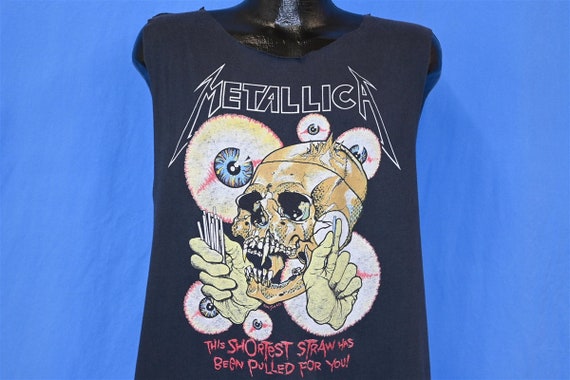 90s Metallica Pushead Shortest Straw Skull Cut up Rock Band | Etsy
