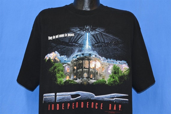 90s Independence Day White House Attack Alien Sci Fi Movie t-shirt Extra  Large