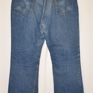 70s Levis Orange Tab Denim Blue jeans Size 39 image 3