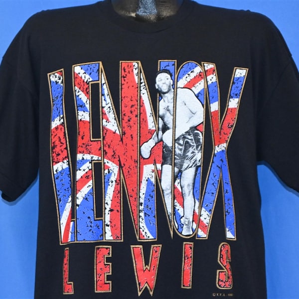 90s Lennox Lewis Heavy Weight Champion UK t-shirt Extra Large