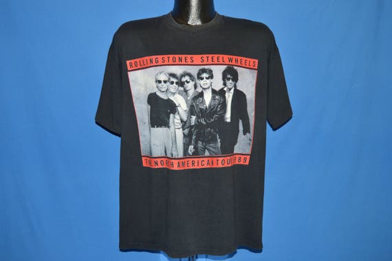 80s Rolling Stones Steel Wheels Tour t-shirt Extr… - image 2