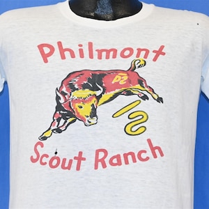Philmont Scout Ranch, Vintage 50s T-shirt, Bull, Size Small - Etsy