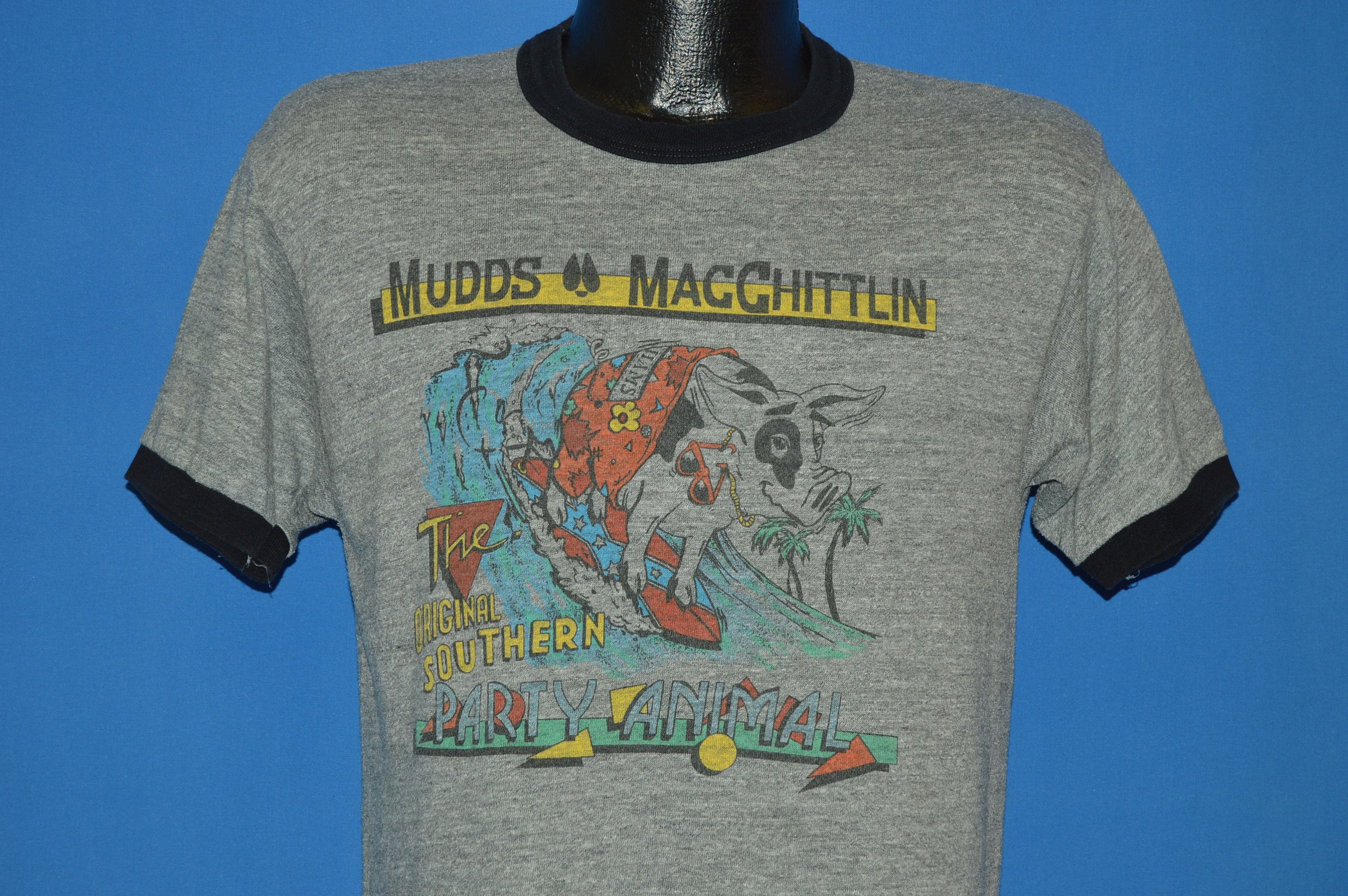 80 s Mudds Macchitlin Surf Party Animal t-shirt Medium 80 Surf s Mudds Macchitlin Surf 80 Party Animal t-shirt Medium 878b18