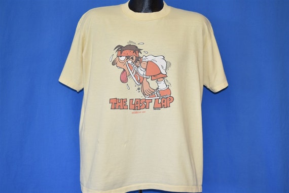 70s Last lap Runner Bob Hord Cartoon Crazy Shirts… - image 2