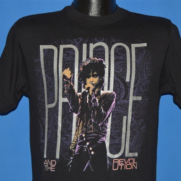 80s Prince And The Revolution World Tour 1985 t-shirt Medium