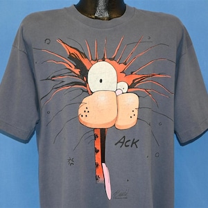 90s Bill the Cat Bloom County Comic Strip Berkeley Breathed Ack t-shirt Extra Large