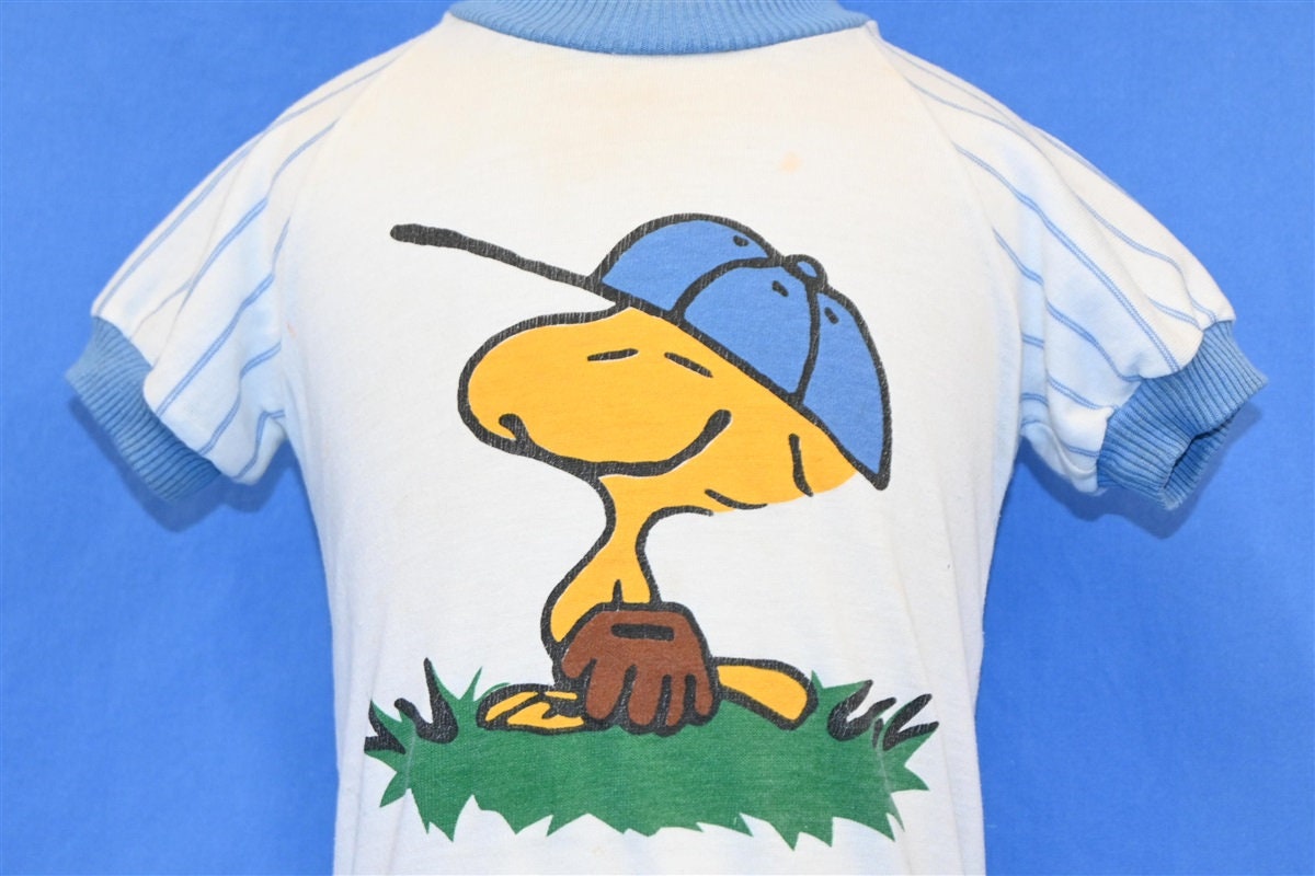 80s Snoopy Woodstock Baseball Peanuts Ringer T-shirt Toddler 2T - Etsy 