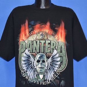 90s Pantera Cowboys From Hell 1990 Thrash Metal t-shirt Extra Large