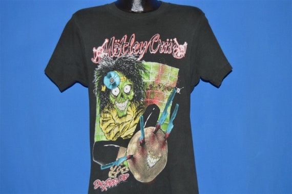 80s Motley Crue Dr. Feelgood Tour Distressed t-shi