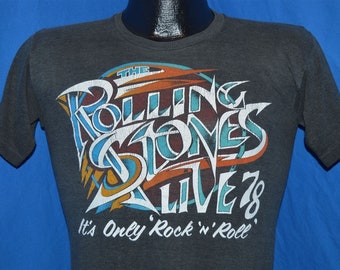 70s Rolling Stones Live in 78 Tour t-shirt Small