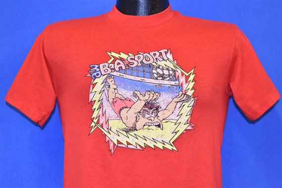 80s Volleyball Dive Funny Cartoon t-shirt Small - image 1