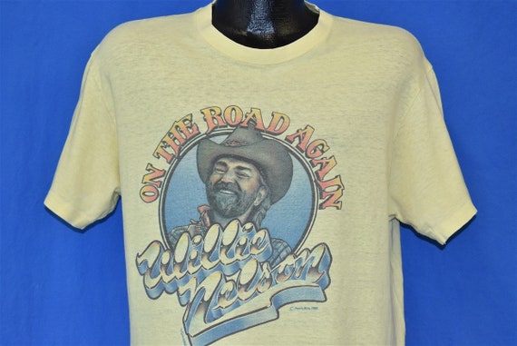 80s Willie Nelson On the Road Again t-shirt Large