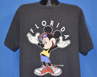 80s Mickey Mouse Walt Disney Florida Sunglasses Cartoon Vacation t-shirt Extra Large