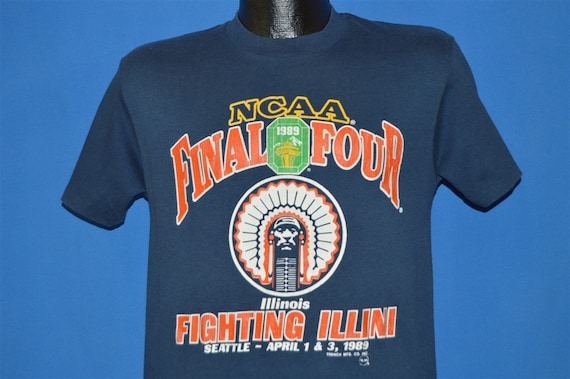 80s Fighting Illini 1989 NCAA Final Four t-shirt S