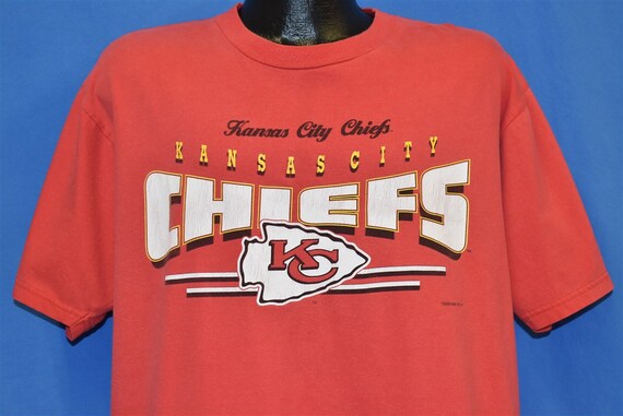 90s Kansas City Chiefs Arrowhead Logo NFL Football T-shirt | Etsy