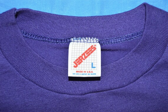 Jaren 80 Purple Blank JERZEES t-shirt 