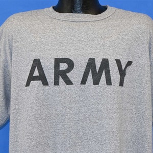 80s US United States Army Physical Training Military Gray t-shirt XXL