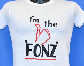 70s I'm the Fonz Happy Days Arthur Fonzarelli Henry Winkler Funny Tv Show t-shirt Youth Extra Large