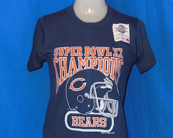 80s Chicago Bears Super Bowl XX 1986 Football Deadstock t-shirt Youth Large