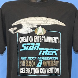 90s Star Trek The Next Generation Anniversary Celebration Convention t-shirt Large
