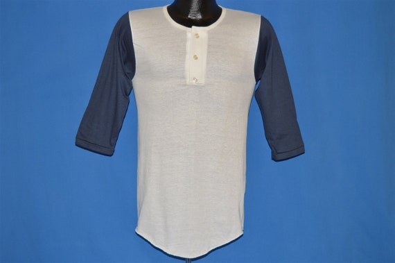 70s Russell Athletic Deadstock Henley t-shirt Ext… - image 2