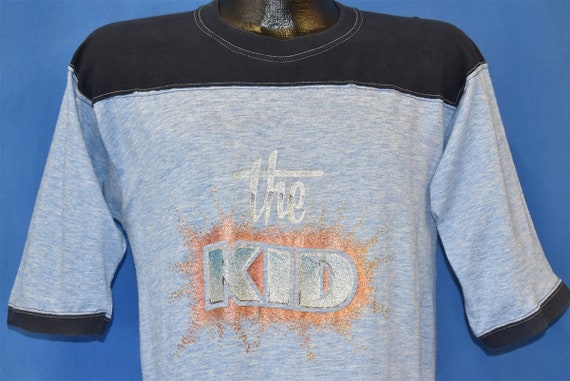 70s The Kid Glitter Rayon Tri Blend Ringer t-shir… - image 1