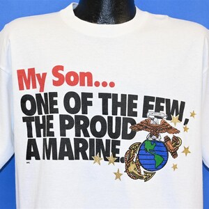 90s My Son One Few Proud Marine United States Military USMC t-shirt Large