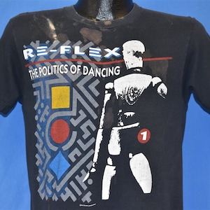 80s Re-Flex Politics of Dancing World Tour New Wave Concert t-shirt Small