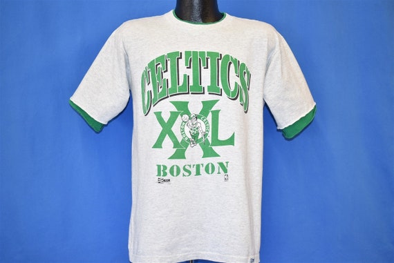 90s Boston Celtics Basketball Lucky Leprechaun Layer T-shirt Large