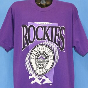 Vintage 90's COLORADO ROCKIES Baseball Team T-shirt - Etsy