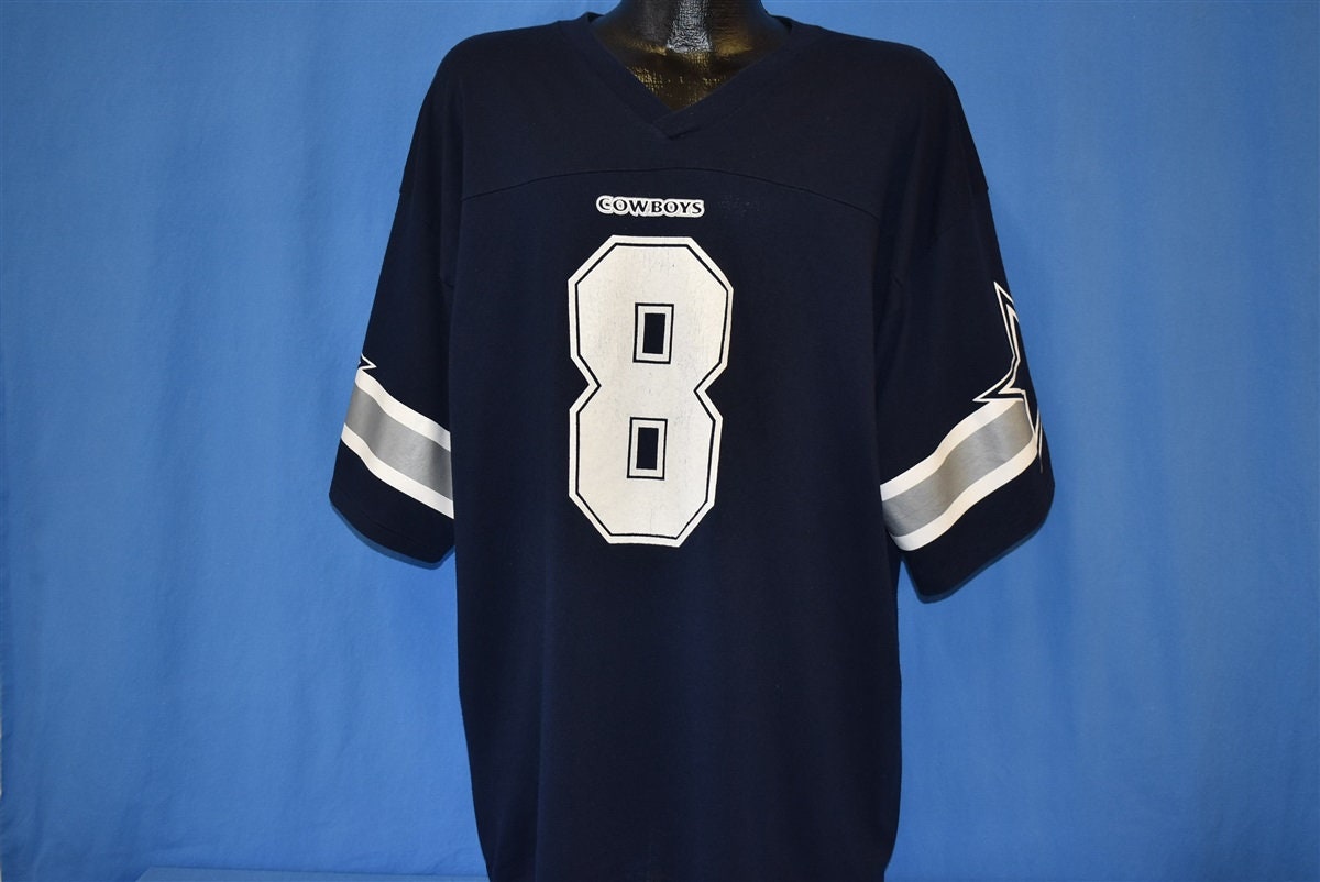 Vintage 90s Dallas Cowboys NFL Troy Aikman #8 Champion Jersey Size 48 Blue  for Sale in Roseville, CA - OfferUp