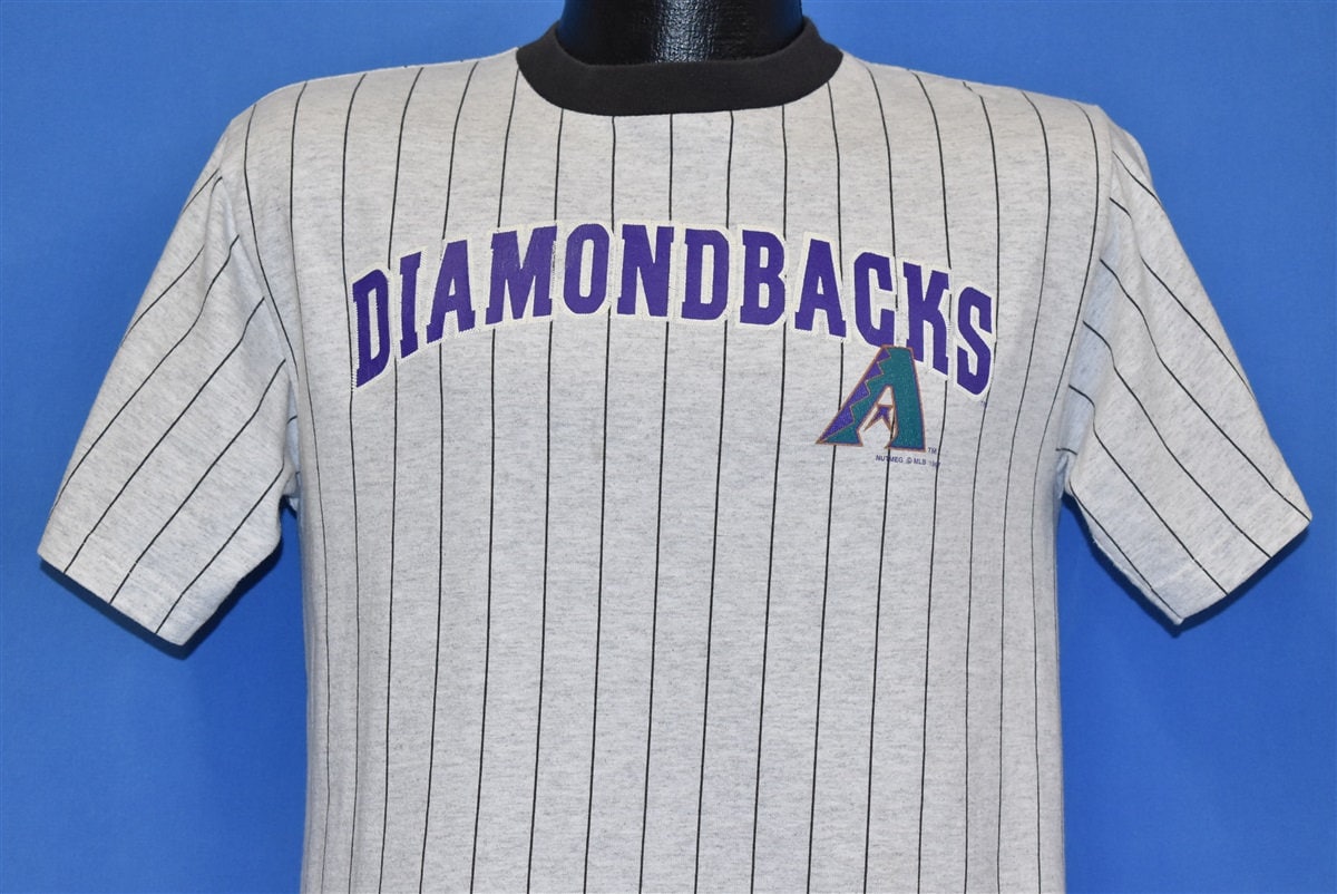 90s Arizona Diamondbacks Pinstripe MLB Baseball Lee T-Shirt Medium