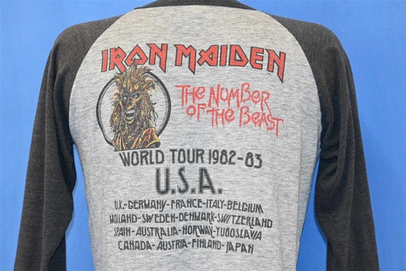 80s Iron Maiden Number of the Beast Tour Eddie th… - image 4