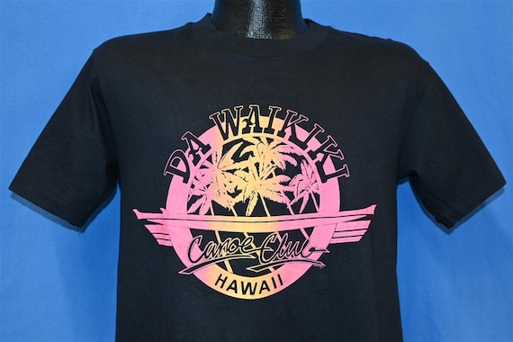 VINTAGE 1980's Canoe Club Hawaiian Islands T-Shirt Ha… - Gem VINTAGE 1980's Canoe Club Hawaiian Islands T-Shirt Ha… - Gem