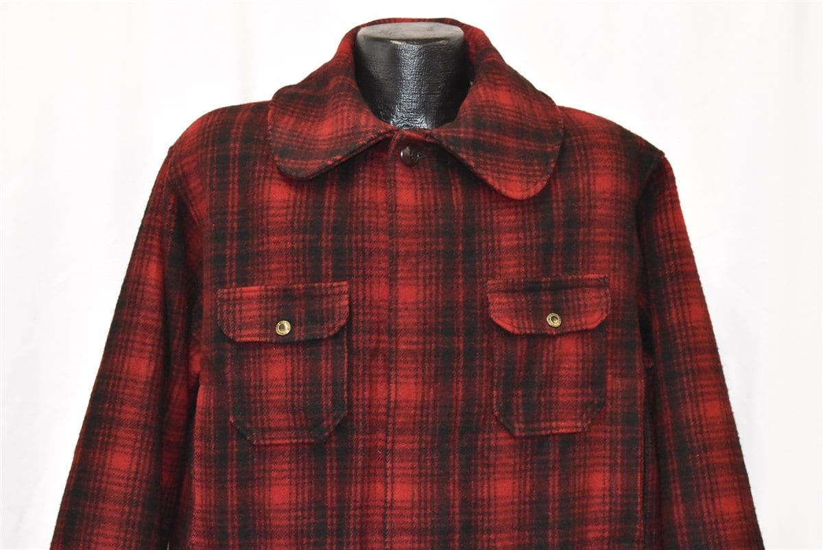 60s Woolrich 503 Wool Plaid Check Hunting Winter Coat Jacket 60s Woolrich 503 Wool Plaid Check Hunting Winter Coat Jacket