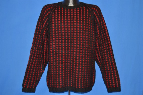 40s Jaeger All Wool Knit Raglan Sweater Large - image 2