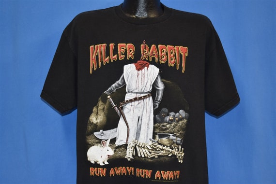 T-shirt du film Monty Python et le Saint-Graal Killer Rabbit Run Away de  l'an 2000 Grand - Etsy France