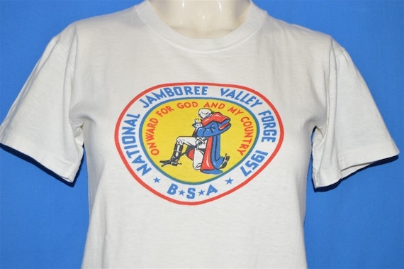 50s Boy Scouts 1957 National Jamboree t-shirt You… - image 1