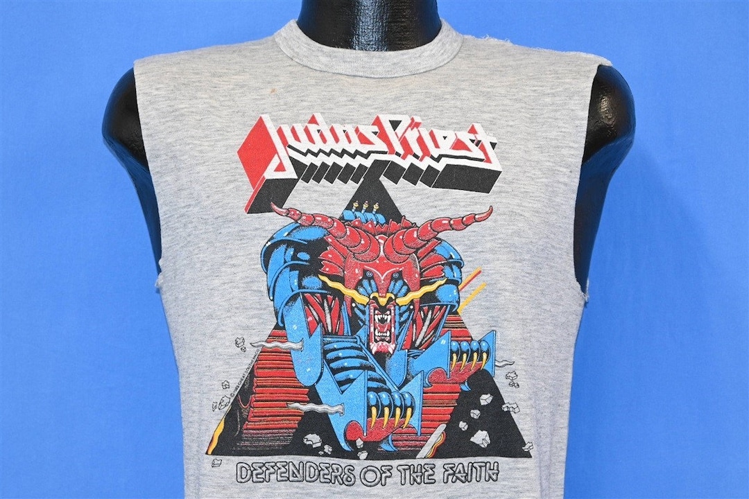 80s Judas Priest Defenders of the Faith Metallian 1983 Rock Muscle T-shirt  Small - Etsy