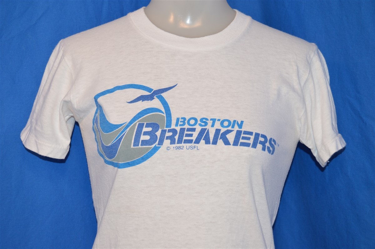 80s Boston Breakers USFL Football Tshirt Youth Large Etsy
