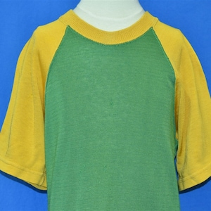 60s Green Yellow Jersey t-shirt Medium