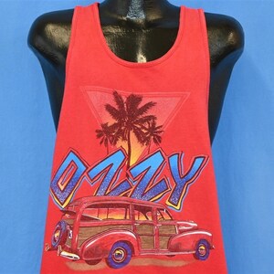 90s Ozzy Surf Woodie Car Ozzie Write Australia Surfing Tank Top t-shirt XXL